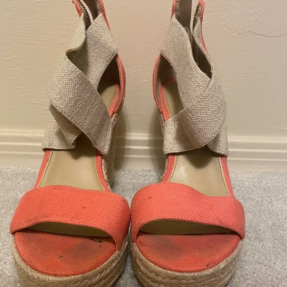 Michael Kors Tangerine & Tan Platform Sandals - Picture 4 of 6